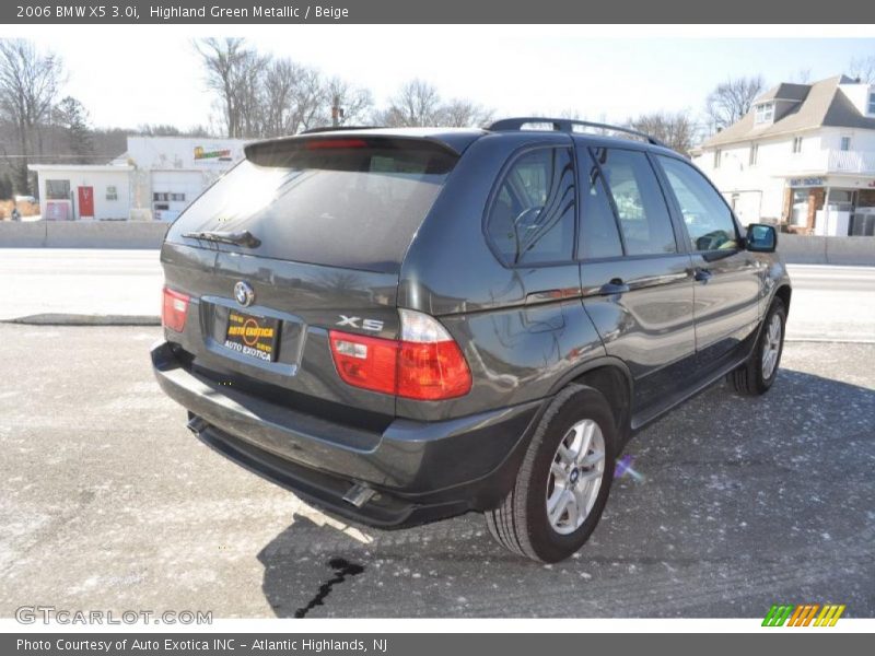 Highland Green Metallic / Beige 2006 BMW X5 3.0i