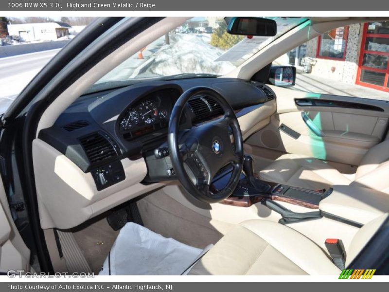 Highland Green Metallic / Beige 2006 BMW X5 3.0i