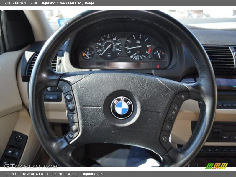 Highland Green Metallic / Beige 2006 BMW X5 3.0i
