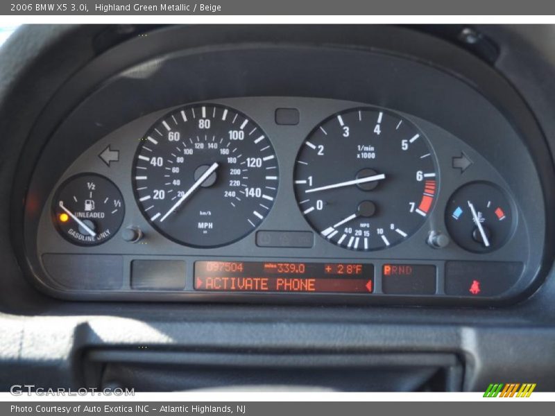 Highland Green Metallic / Beige 2006 BMW X5 3.0i