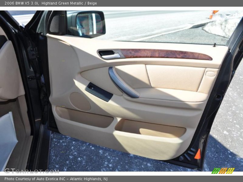 Highland Green Metallic / Beige 2006 BMW X5 3.0i