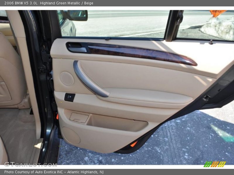 Highland Green Metallic / Beige 2006 BMW X5 3.0i
