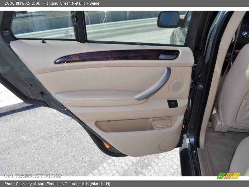Highland Green Metallic / Beige 2006 BMW X5 3.0i