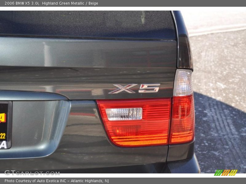 Highland Green Metallic / Beige 2006 BMW X5 3.0i