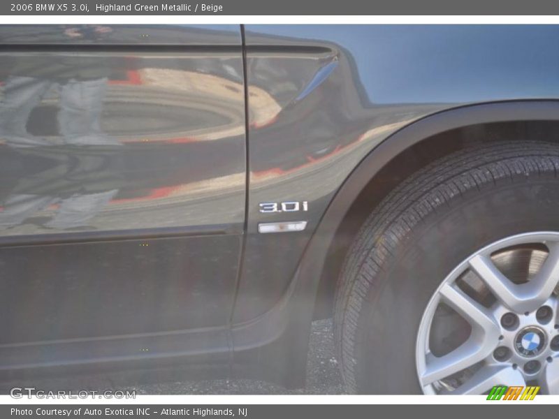 Highland Green Metallic / Beige 2006 BMW X5 3.0i
