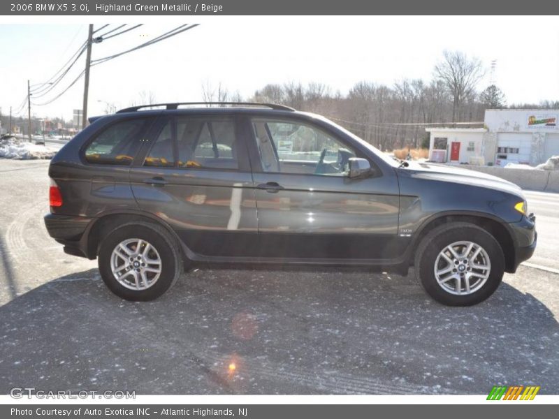 Highland Green Metallic / Beige 2006 BMW X5 3.0i