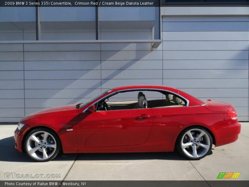 Crimson Red / Cream Beige Dakota Leather 2009 BMW 3 Series 335i Convertible