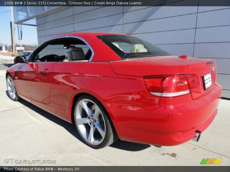 Crimson Red / Cream Beige Dakota Leather 2009 BMW 3 Series 335i Convertible