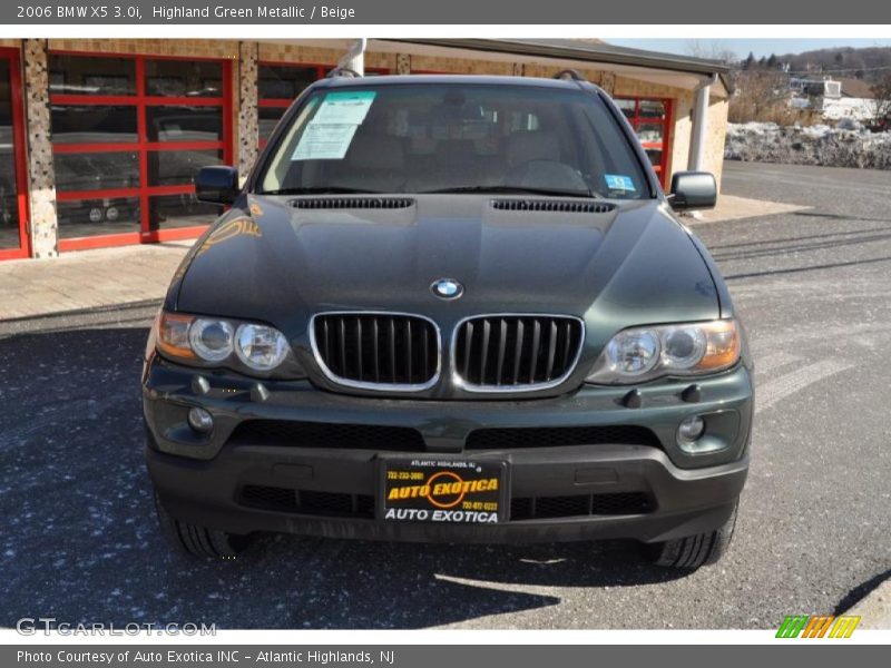 Highland Green Metallic / Beige 2006 BMW X5 3.0i
