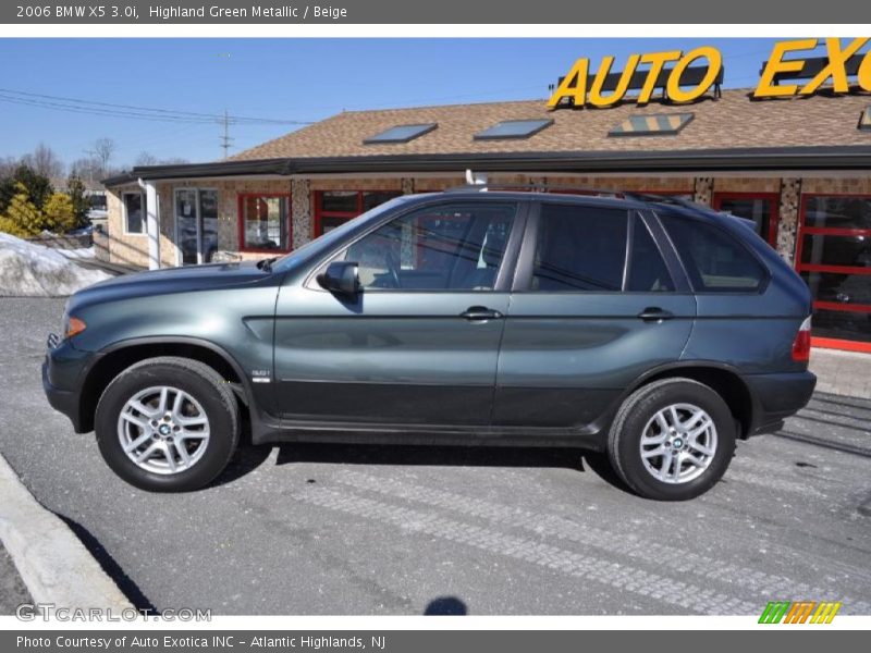 Highland Green Metallic / Beige 2006 BMW X5 3.0i