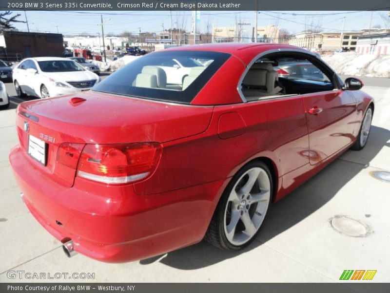 Crimson Red / Cream Beige Dakota Leather 2009 BMW 3 Series 335i Convertible