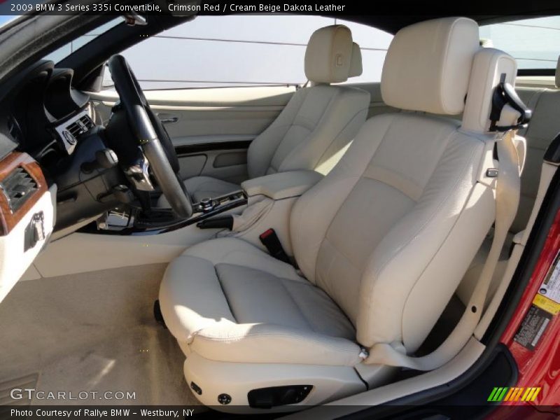 Crimson Red / Cream Beige Dakota Leather 2009 BMW 3 Series 335i Convertible