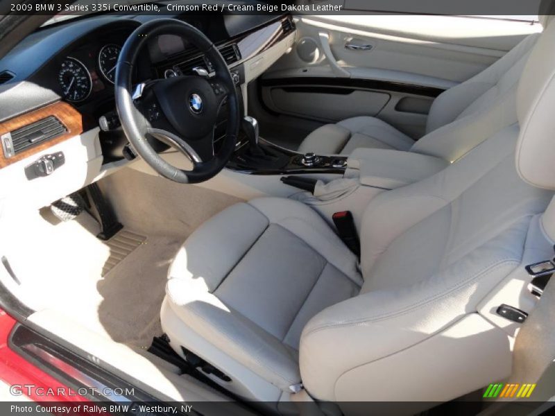 Crimson Red / Cream Beige Dakota Leather 2009 BMW 3 Series 335i Convertible