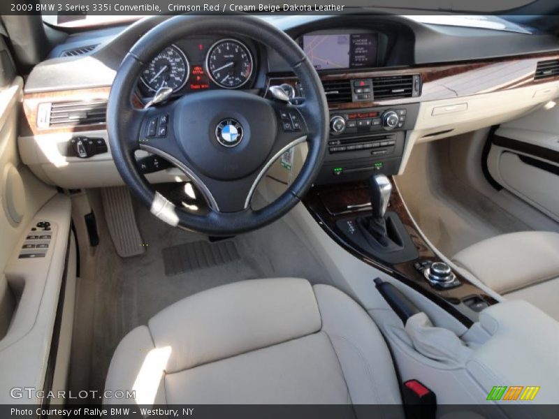 Crimson Red / Cream Beige Dakota Leather 2009 BMW 3 Series 335i Convertible