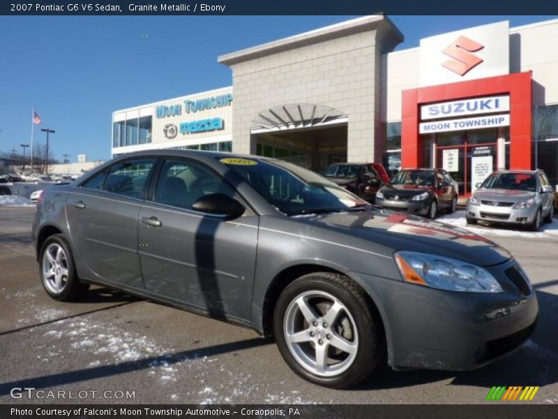 Granite Metallic / Ebony 2007 Pontiac G6 V6 Sedan