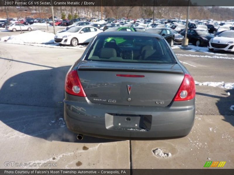 Granite Metallic / Ebony 2007 Pontiac G6 V6 Sedan