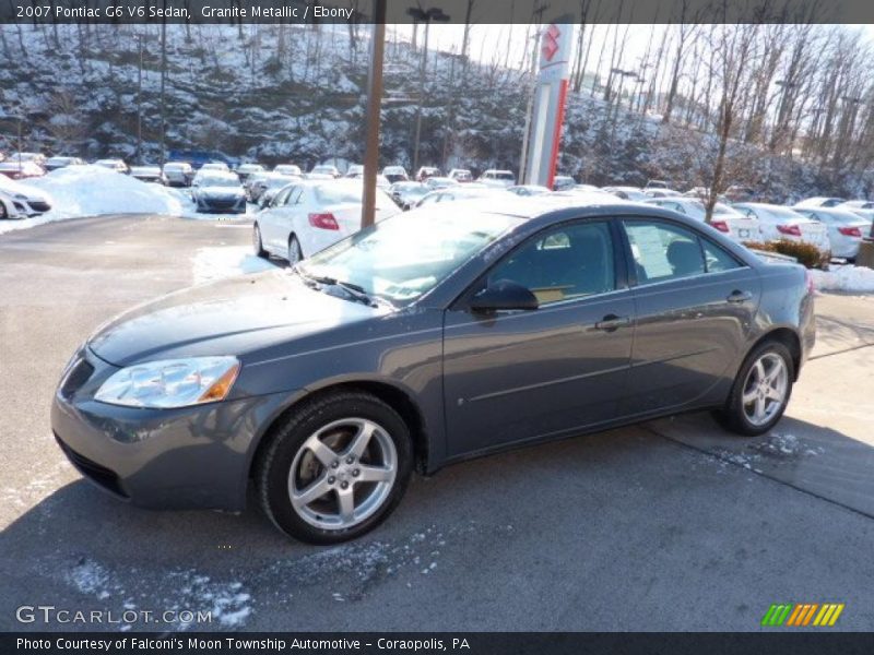 Granite Metallic / Ebony 2007 Pontiac G6 V6 Sedan