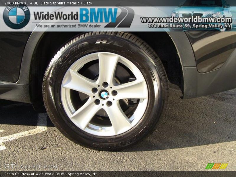 Black Sapphire Metallic / Black 2008 BMW X5 4.8i