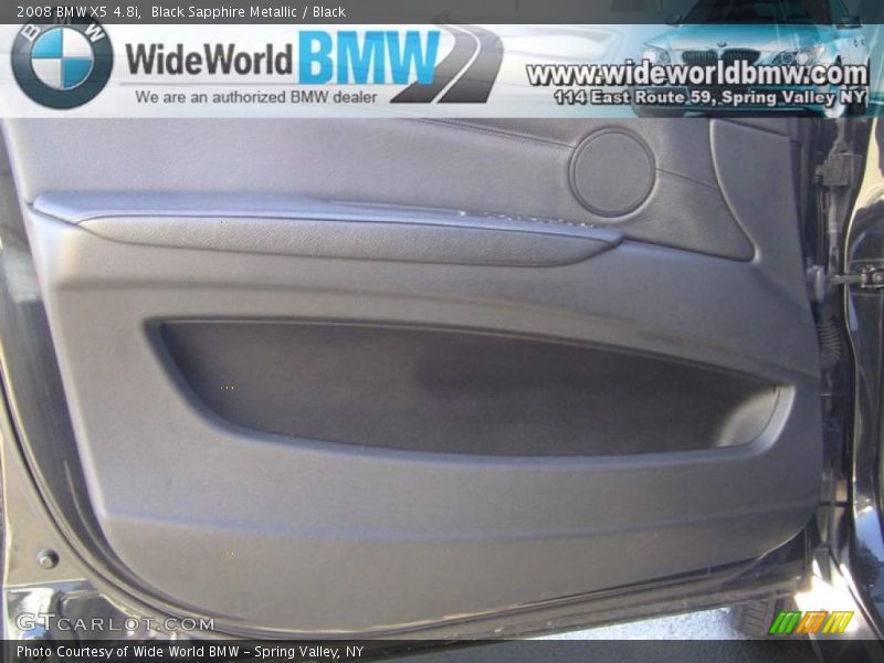 Black Sapphire Metallic / Black 2008 BMW X5 4.8i