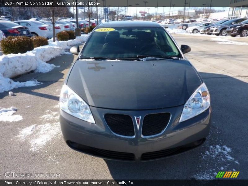 Granite Metallic / Ebony 2007 Pontiac G6 V6 Sedan