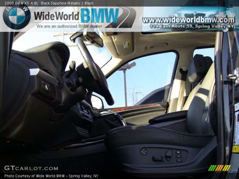 Black Sapphire Metallic / Black 2008 BMW X5 4.8i
