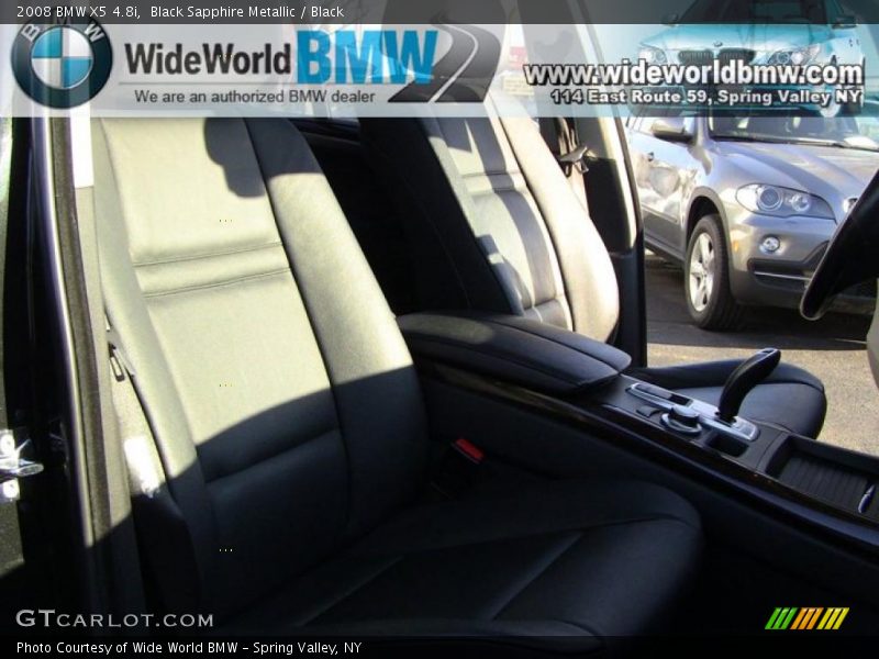Black Sapphire Metallic / Black 2008 BMW X5 4.8i