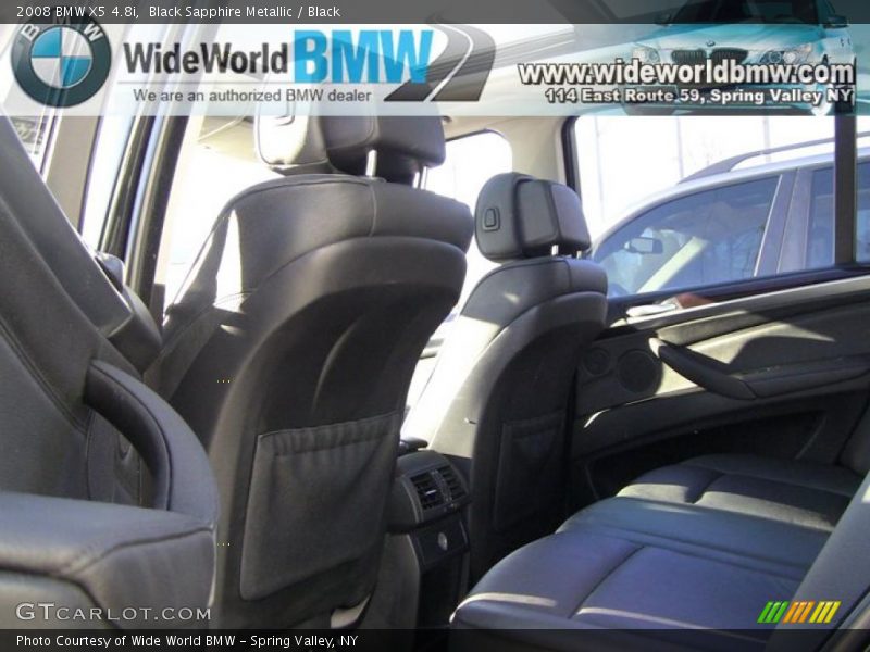 Black Sapphire Metallic / Black 2008 BMW X5 4.8i