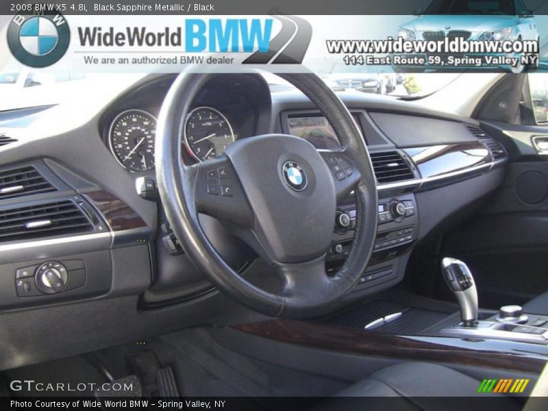 Black Sapphire Metallic / Black 2008 BMW X5 4.8i