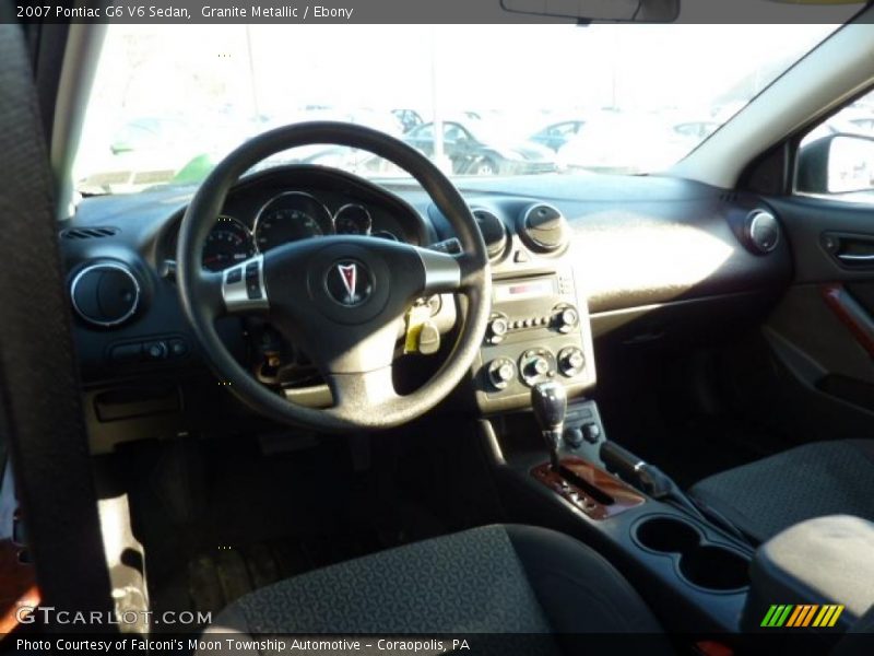 Granite Metallic / Ebony 2007 Pontiac G6 V6 Sedan
