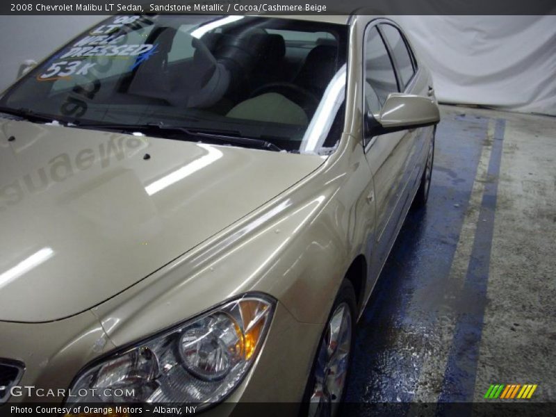 Sandstone Metallic / Cocoa/Cashmere Beige 2008 Chevrolet Malibu LT Sedan