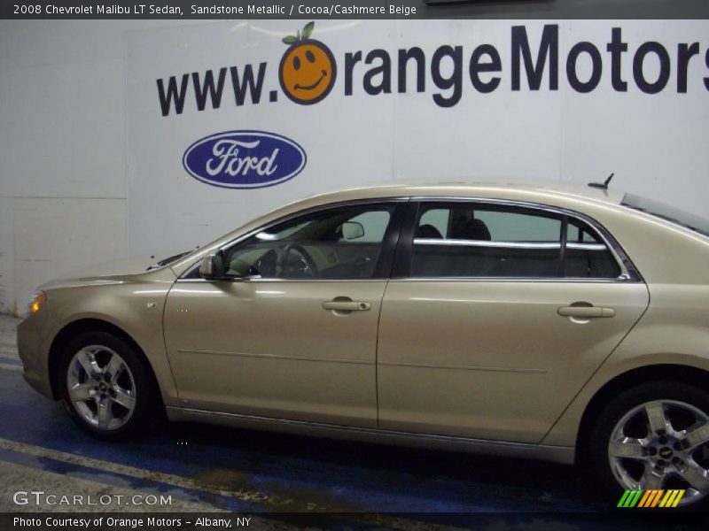 Sandstone Metallic / Cocoa/Cashmere Beige 2008 Chevrolet Malibu LT Sedan