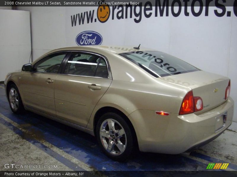 Sandstone Metallic / Cocoa/Cashmere Beige 2008 Chevrolet Malibu LT Sedan