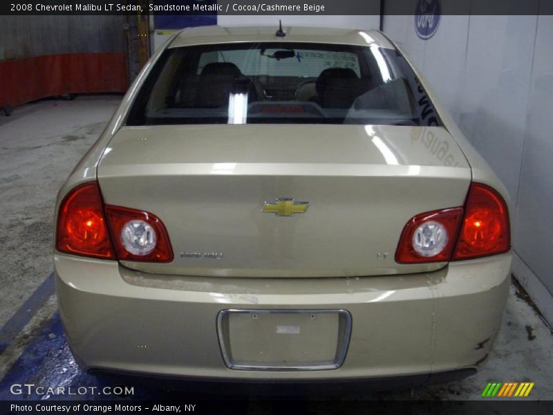 Sandstone Metallic / Cocoa/Cashmere Beige 2008 Chevrolet Malibu LT Sedan