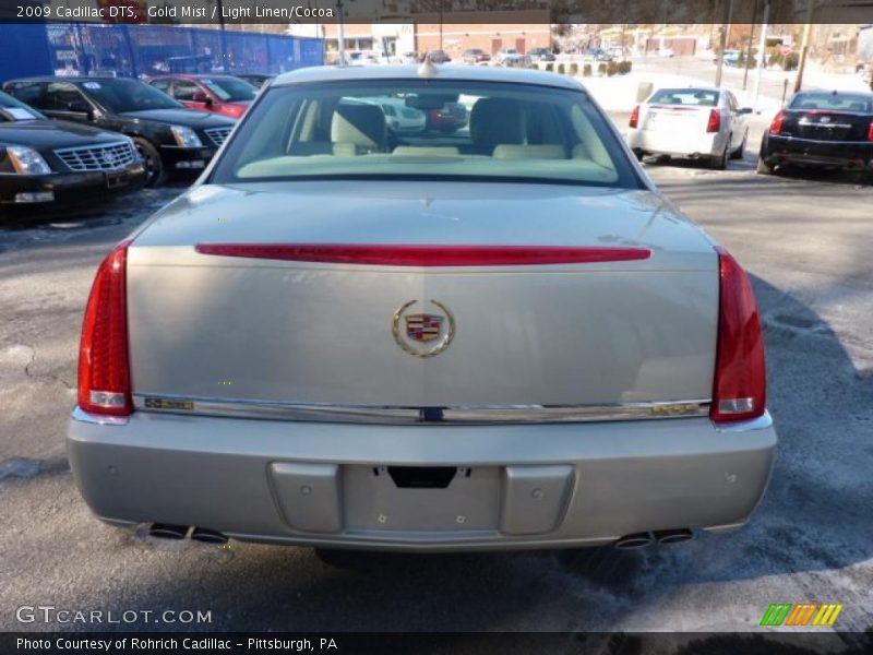 Gold Mist / Light Linen/Cocoa 2009 Cadillac DTS