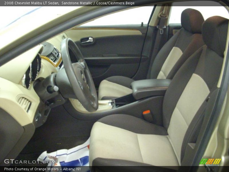 Sandstone Metallic / Cocoa/Cashmere Beige 2008 Chevrolet Malibu LT Sedan
