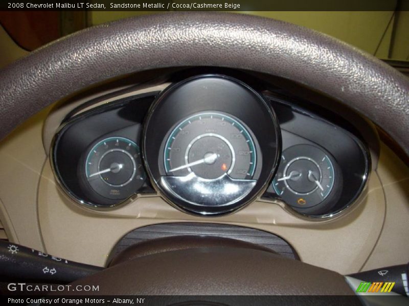 Sandstone Metallic / Cocoa/Cashmere Beige 2008 Chevrolet Malibu LT Sedan