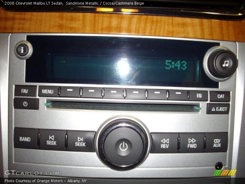 Sandstone Metallic / Cocoa/Cashmere Beige 2008 Chevrolet Malibu LT Sedan