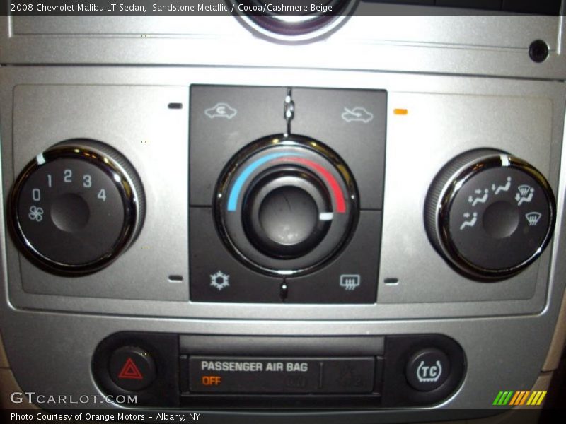Sandstone Metallic / Cocoa/Cashmere Beige 2008 Chevrolet Malibu LT Sedan