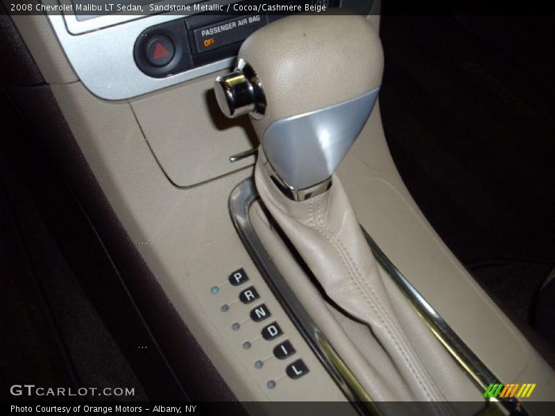 Sandstone Metallic / Cocoa/Cashmere Beige 2008 Chevrolet Malibu LT Sedan
