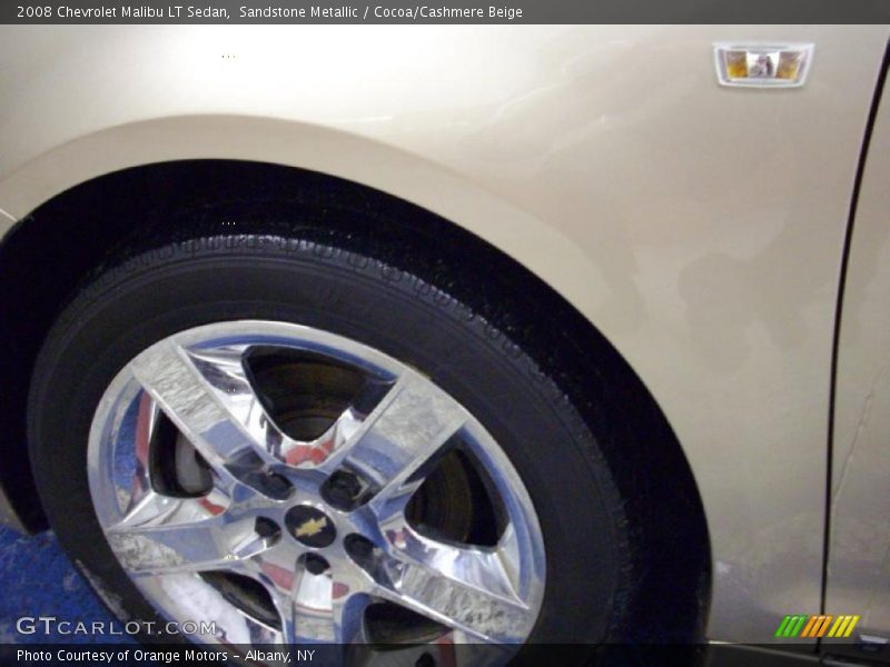 Sandstone Metallic / Cocoa/Cashmere Beige 2008 Chevrolet Malibu LT Sedan