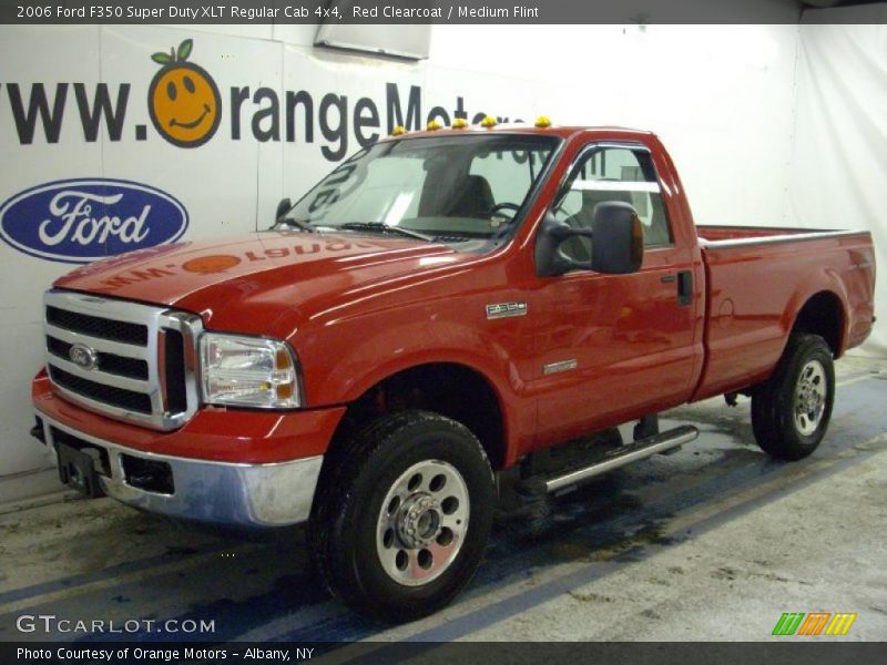 Red Clearcoat / Medium Flint 2006 Ford F350 Super Duty XLT Regular Cab 4x4