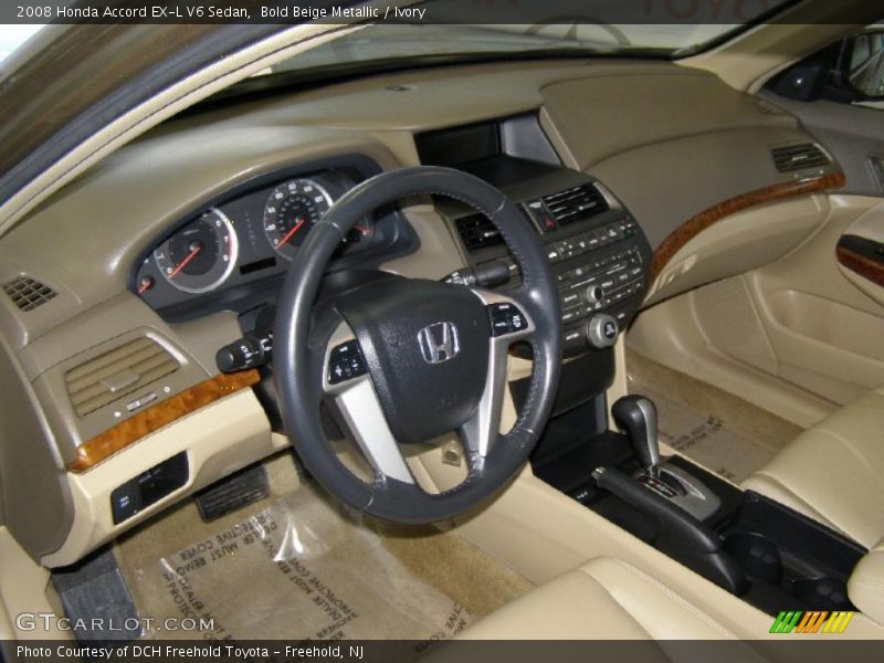 Bold Beige Metallic / Ivory 2008 Honda Accord EX-L V6 Sedan