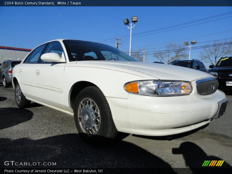 White / Taupe 2004 Buick Century Standard