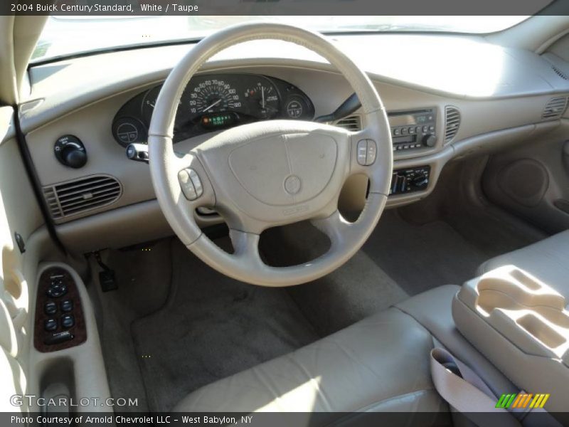 White / Taupe 2004 Buick Century Standard