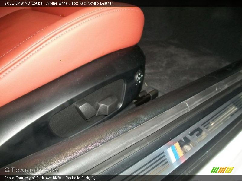 Alpine White / Fox Red Novillo Leather 2011 BMW M3 Coupe
