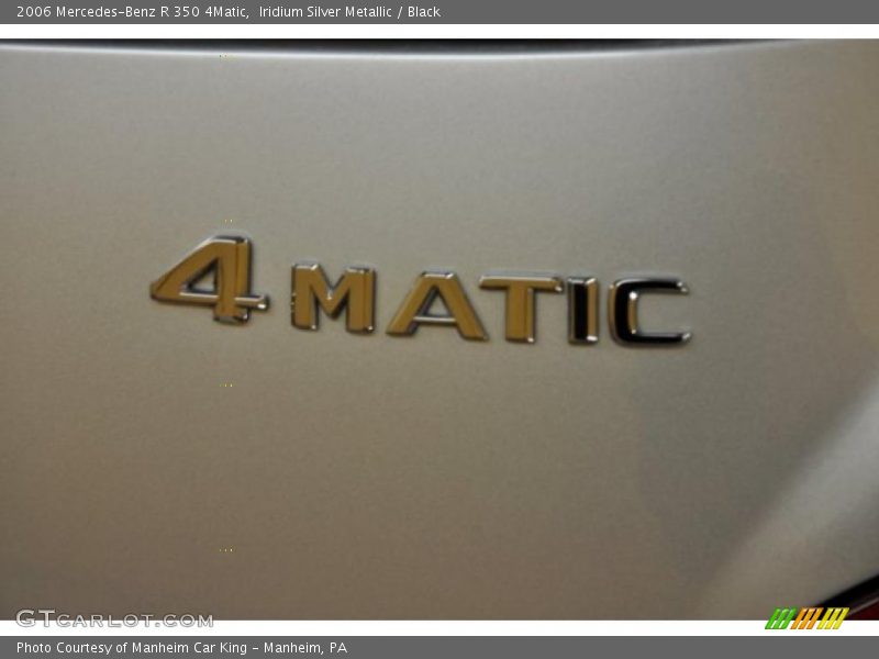 Iridium Silver Metallic / Black 2006 Mercedes-Benz R 350 4Matic