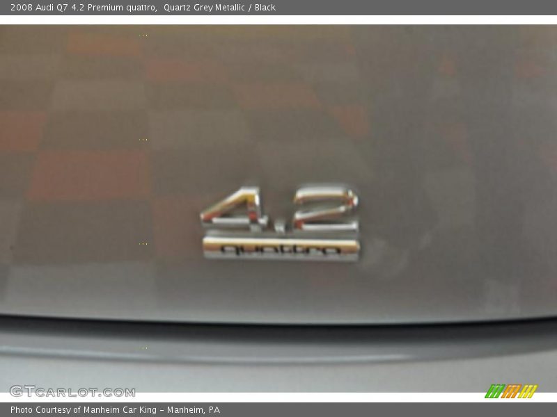 Quartz Grey Metallic / Black 2008 Audi Q7 4.2 Premium quattro