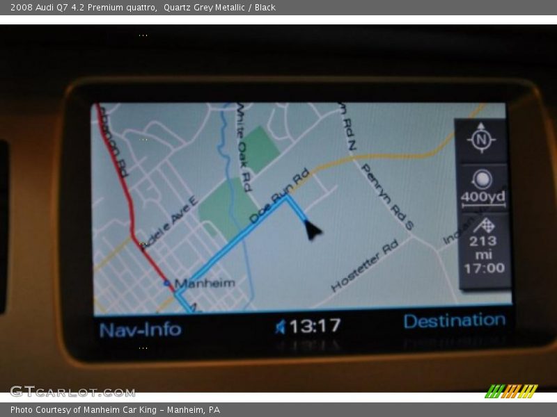Quartz Grey Metallic / Black 2008 Audi Q7 4.2 Premium quattro