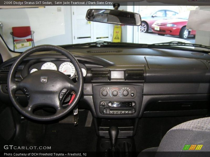 Satin Jade Pearlcoat / Dark Slate Grey 2006 Dodge Stratus SXT Sedan