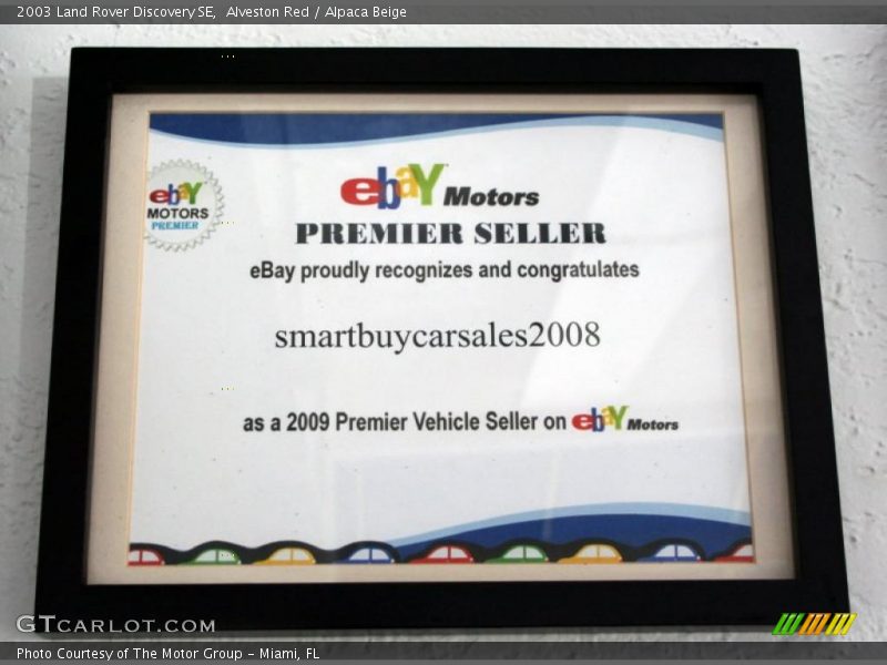 Alveston Red / Alpaca Beige 2003 Land Rover Discovery SE